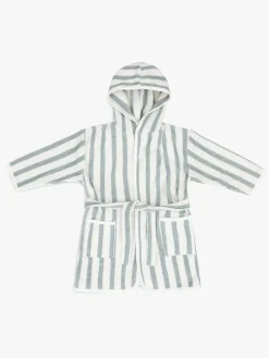 Jollein Badekåbe 3-4 År, Stripe Sea Green