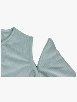 Jollein Sovepose med Aftagelig Ærmer Rundt 70 cm, Rib Sea Green