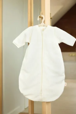 Jollein Sovepose med Aftagelig Ærmer Rund 60 cm, Rib Ivory