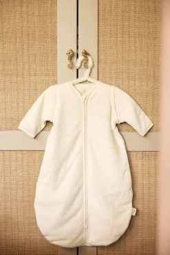 Jollein Sovepose med Aftagelig Ærmer Rundt 90 cm, Rib Ivory