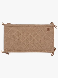 Jollein  Strikket Sengerand Ternet Mønster 180x30, Biscuit