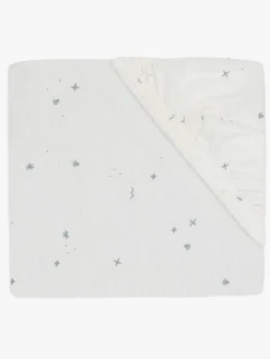 Jollein Stræklagen Twinkling 70/75x140/150, Off white/Sea Green