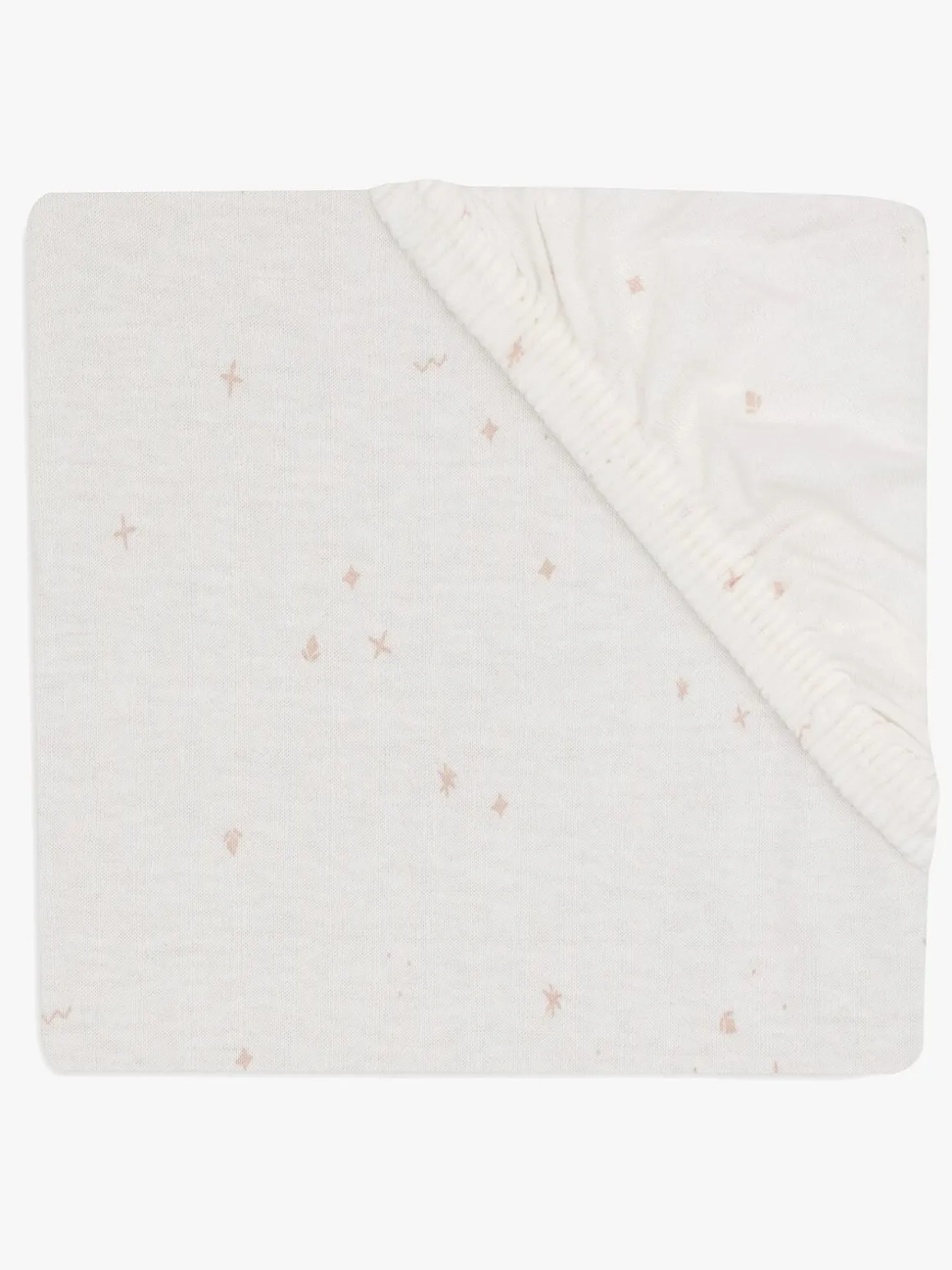 Jollein Stræklagen Twinkling 70/75x140/150, Off white/Wild Rose