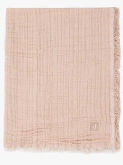 Jollein Tæppe/ Stofble i Musselin Fringe, Moonstone/Ivory