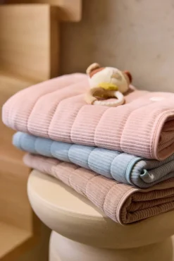 Jollein Tæppe 75x100 cm Velvet Rib, Wild Rose