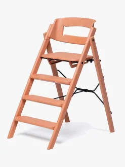 KAOS Klapp Højstol Recycled inkl. Beskyttelsesbøjle & Bakke, Terracotta Pink/Charcoal Black