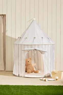 Kids Concept Stribet Legetelt, Grå