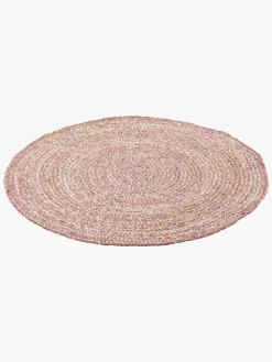 KidsDepot Jute Gulvtæppe 110, Pink
