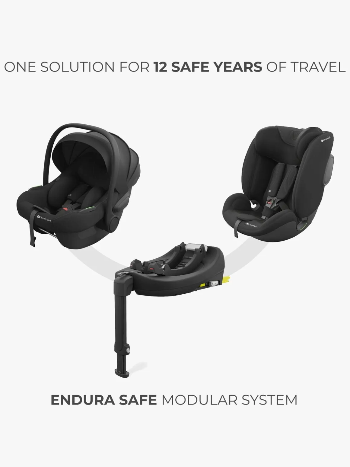 Kinderkraft ENDURA SAFE Modulsystem, Black