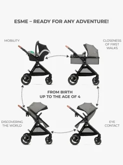 Kinderkraft ESME 2-in-1 Duovogn, Moonlight Grey