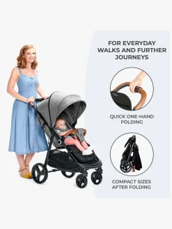 Kinderkraft GRANDE PLUS Klapvogn, Black