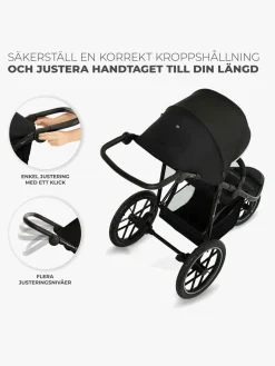 Kinderkraft HELSI 2 Terrænvogn, Black