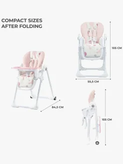 Kinderkraft Højstol YUMMY, Pink