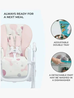 Kinderkraft Højstol YUMMY, Pink