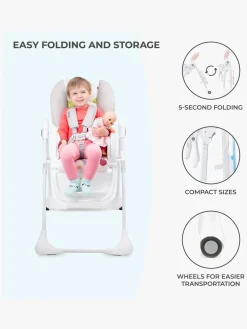 Kinderkraft Højstol YUMMY, Pink