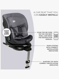 Kinderkraft I-360 i-Size Autostol, Grey