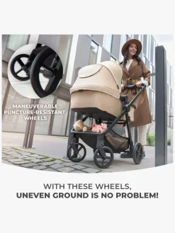 Kinderkraft 3-i-1 NEWLY Kombivogn Travelsystem, Sand Beige