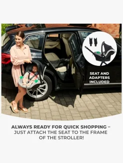 Kinderkraft 3-i-1 NEWLY Kombivogn Travelsystem, Moonlight Grey