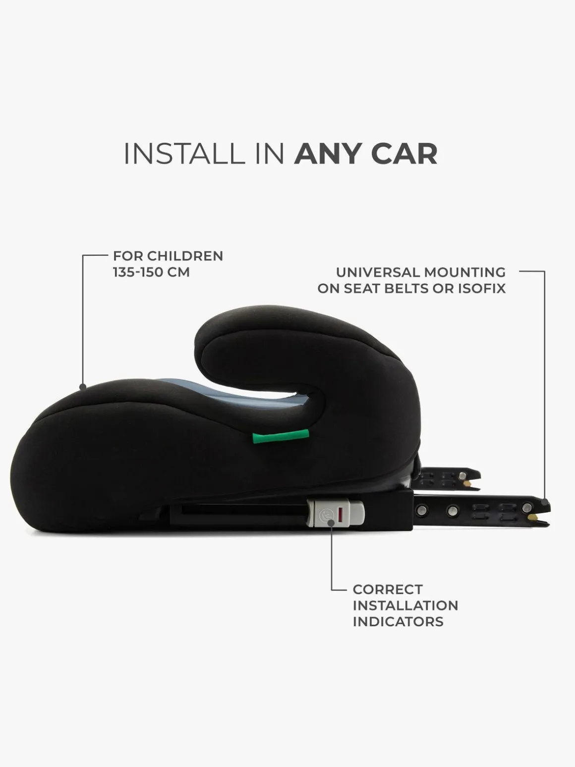 Kinderkraft I-BOOST Selepude, Black