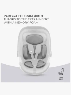 Kinderkraft I-CARE i-Size Autostol Baby, Cool Grey