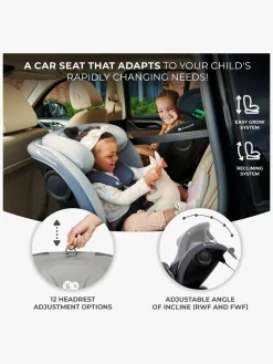 Kinderkraft I-GROW I-Size Autostol, Grey