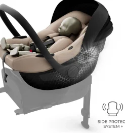 Kinderkraft I-LITE Autostol Baby inkl. ENDURA SAFE FX Base, Beige