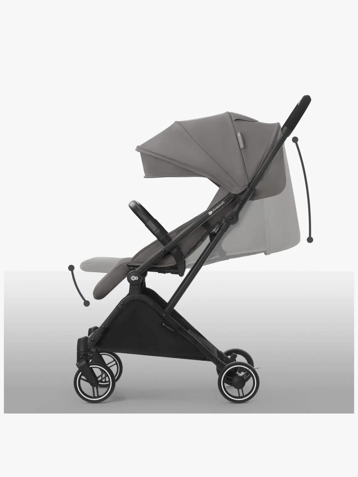 Kinderkraft INDY 2 Klapvogn, Cozy Grey