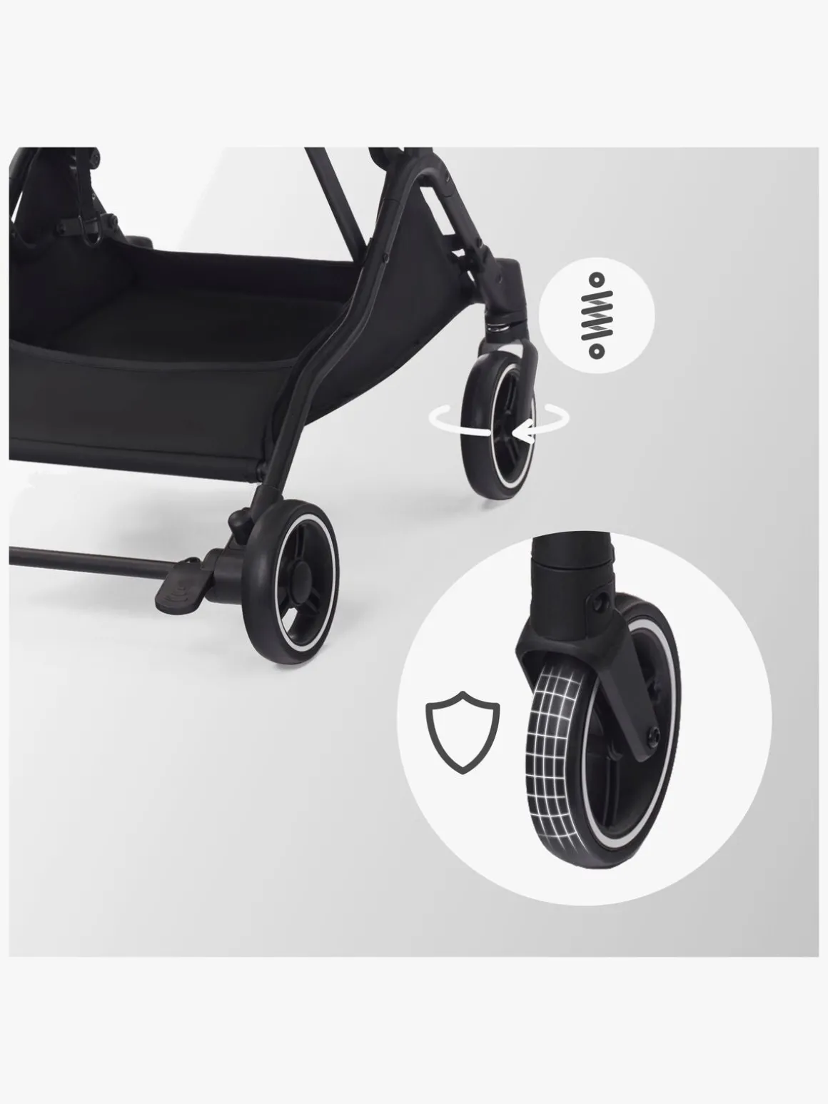 Kinderkraft INDY 2 Klapvogn, Cozy Grey