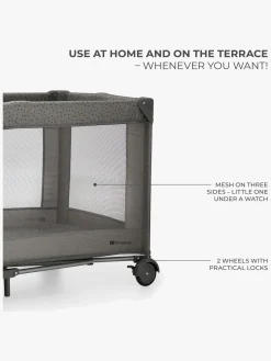 Kinderkraft JOY 2 Weekendseng med Tilbehør, Dark Grey