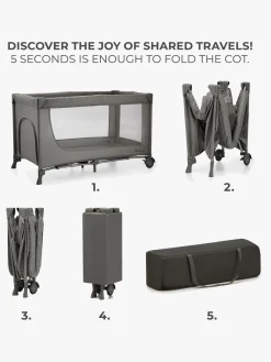 Kinderkraft JOY 2 Weekendseng, Dark Grey