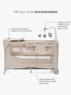 Kinderkraft JOY 2 Weekendseng med Tilbehør, Beige