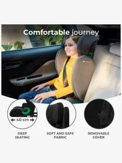 Kinderkraft JUNIOR FIX 2 i-Size Autostol, Graphite Black