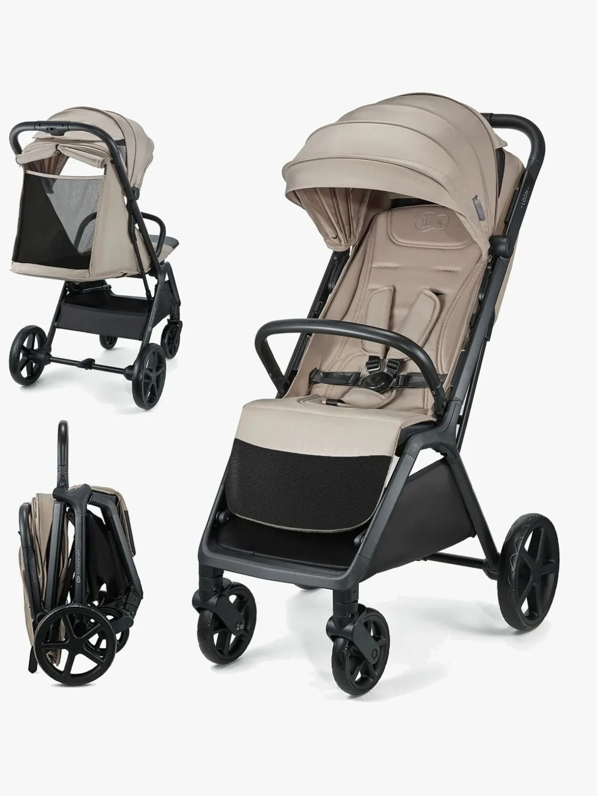 Kinderkraft Loom Klapvogn, Linen Beige