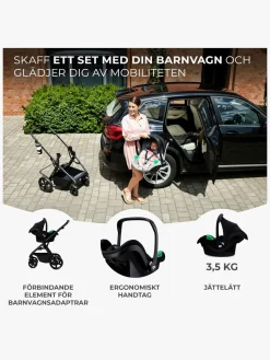 Kinderkraft MINK PRO i-Size Autostol Baby inkl MINK FX Base, Black