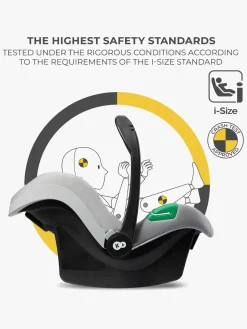 Kinderkraft MINK PRO i-Size Autostol Baby, Grey
