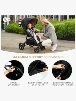 Kinderkraft MITZY Klapvogn, Linen Beige