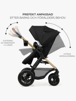 Kinderkraft MOOV 2 Air 3-in-1 Kombivogn, Pure Black