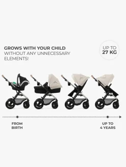 Kinderkraft MOOV 2 4-in-1 Air Duovogn, Moonlight Grey