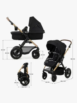 Kinderkraft MOOV 2 4-in-1 Air Duovogn, Pure Black