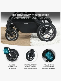 Kinderkraft Multifunctional 3-in-1 B-Tour Mink Pro Kombivogn, Black