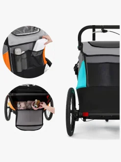 Kinderkraft Nava Cykelanhænger, Hawaiian Blue