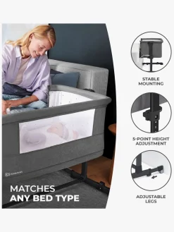 Kinderkraft NESTE GROW Bedside Crib, Beige