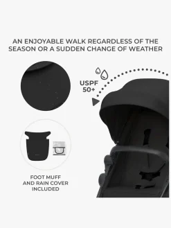 Kinderkraft NEWLY Mink Pro Kombivogn 4-i-1, Classic Black