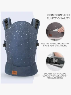 Kinderkraft NINO CONFETTI Bæresele, Denim