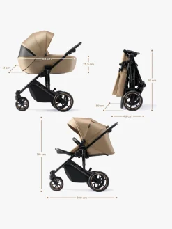 Kinderkraft PRIME 2 3-in-1 Duovogn Travelsystem inkl. Mink Pro, Sandrose Beige