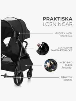 Kinderkraft RINE Klapvogn, Classic Black