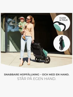 Kinderkraft RINE Klapvogn, Classic Black