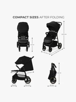 Kinderkraft Trig 3 Klapvogn, Onyx Black