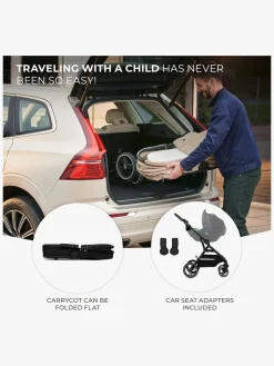 Kinderkraft YOXI 2-in-1 Duovogn, Pure Black