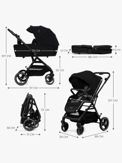 Kinderkraft YOXI 2-in-1 Duovogn, Pure Black